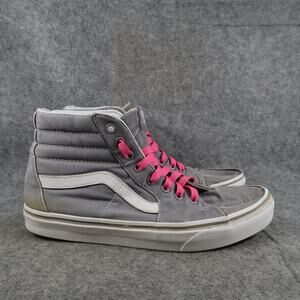 Vans Shoes Womens 9.5 Sk8 Hi Sneakers Casual High Top Trainer Skateboarding Grey